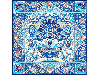 Набор: платок Арабески и свеча Загадка Востока