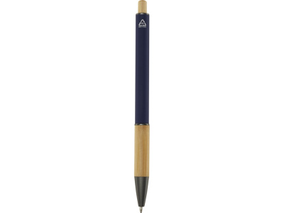 Darius шариковая ручка из переработанного алюминия, синие чернила - Нейви , размер синие чернила