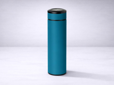 Термос Confident с покрытием soft-touch 420мл, индиго