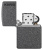 Зажигалка ZIPPO Logo с покрытием Iron Stone™, латунь/сталь, серая, матовая, 38x13x57 мм