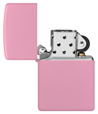 Зажигалка ZIPPO Classic с покрытием Pink Matte, латунь/сталь, розовая, матовая, 38x13x57 мм