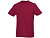 Мужская футболка Heros с коротким рукавом, бургунди , размер S