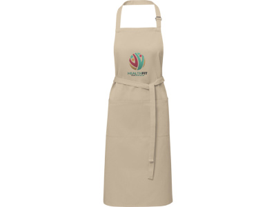 Фартук Andrea плотностью 240 г/м² с регулируемой завязкой на шее - Oatmeal