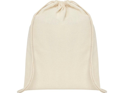 Рюкзак со шнурком Oregon хлопка плотностью 140 г/м2, natural