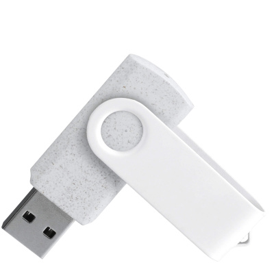 Флешка TWIST ECO Белая с белым 4027.07.07.16ГБ3.0