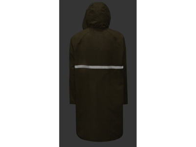 Длинный дождевик Lanai  из полиэстера со светоотражающей тесьмой, молочный , размер XL-2XL