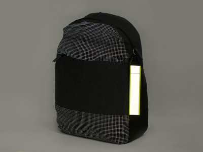 Светоотражающий брелок Reflector, серебристый/неоновый зеленый