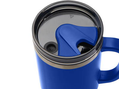 Melbourne кружка 1200 мл, сертифицированная согласно RCS, с соломинкой - Ярко- синий