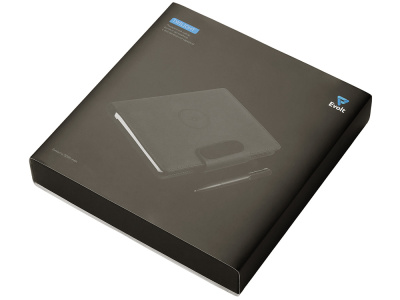 Подарочный набор металлическая ручка и блокнот А5 Twilight  со светящимся логотипом и пауэрбэнком