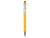 Ручка металлическая soft-touch шариковая со стилусом Sway, желтый/серебристый