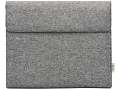 Портфолио А4 из RPET с отделением для ноутбука NotyFolio Eco, 20 л FSC бумаги, серый