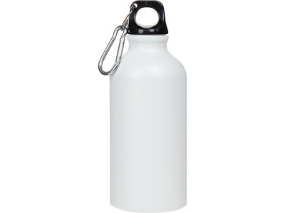 Матовая спортивная бутылка Hip S с карабином и объемом 400 мл, белый (P)