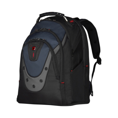 Рюкзак WENGER Ibex 17", черный/синий, полиэстер/ПВХ, 37 x 26 x 47 см, 23 л