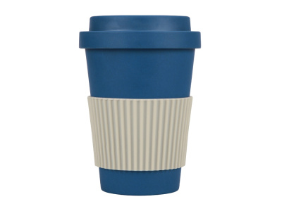Термокружка Muffin из натуральных волокон, бензиновый синий