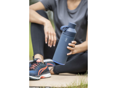 Бутылка для воды Big Ocean Bottle объемом 1000 мл с вакуумной изоляцией, черный , размер 1000 мл