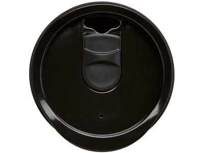 Термокружка LINDE с двойными стенками из переработанного полипропилена, черный