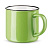 Керамическая кружка VERNON 360мл. Зелёный