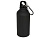 Матовая спортивная бутылка Oregon с карабином и объемом 400 мл, черный
