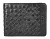 Бумажник Mano "Don Luca", натуральная кожа в черном цвете, 12,5 х 9,7 см