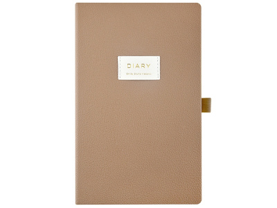 Ежедневник недатированный А5 Total beige с нашивкой, бежевый