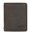 Бумажник KLONDIKE «Don», натуральная кожа в темно-коричневом цвете, 9,5 х 12 см