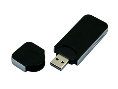 USB-флешка на 64 ГБ в стиле I-phone, прямоугольнй формы, черный , размер 64ГБ