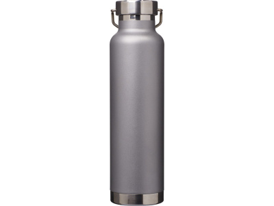 Бутылка для воды с вакуумной изоляцией Thor объемом 650 мл из переработанной нержавеющей стали, сертифицированной по стандарту RCS - Серый