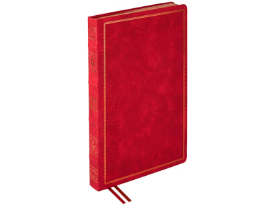 Ежедневник недатированный А4 Royal, красный с бронзовым срезом , размер A4