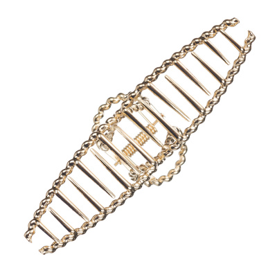 Заколка-краб Dewal Beauty, цвет золотой