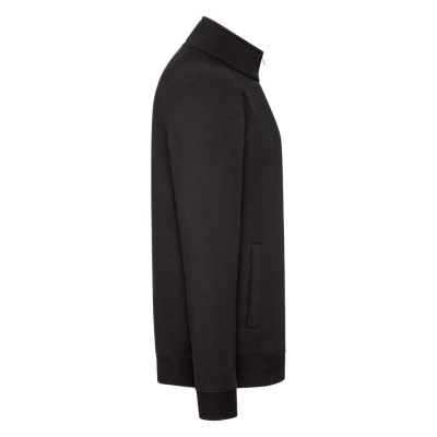 Толстовка "Sweat Jacket", черный_M, 70% х/б, 30% п/э, 280 г/м2