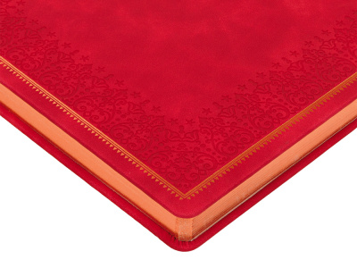 Ежедневник недатированный А4 Royal, красный с бронзовым срезом , размер A4