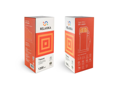 Термос универсальный (для еды и напитков) Relaxika 201, 1200 мл, стальной , размер 1200 мл