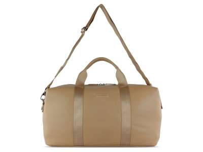 Сумка дорожная BUGATTI ЭЛЬЗА | ELSA, песочного цвета, воловья кожа/полиэстер, 47х22х24/30 см