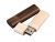 Флешка эргономичной прямоугольной формы, с округленными краями, дерево, 32 Гб, натуральный , размер 32ГБ