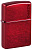 Зажигалка ZIPPO Logo с покрытием Candy Apple Red™, латунь/сталь, красная, глянцевая, 38x13x57 мм