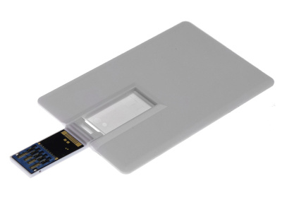 Флешка Визитка на 128 Гб, белый , размер 128ГБ