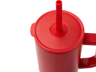 Brady термостакан с силиконовой трубочкой, 900 мл, сертифицированный согласно RCS- Красный