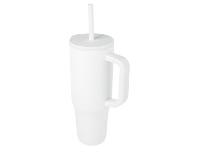 Brady термостакан с силиконовой трубочкой, 900 мл, сертифицированный согласно RCS- Белый
