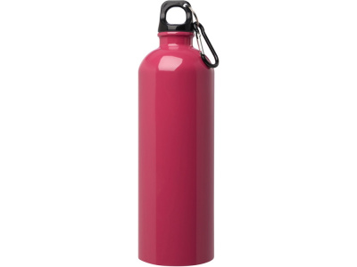 Одностенная бутылка для воды с карабином Oregon, изготовленная из нержавеющей стали, сертифицированной по стандарту RCS, объемом 750 мл - Фуксия , размер 750 мл