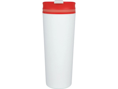Термокружка Brite 500мл, белый/красный