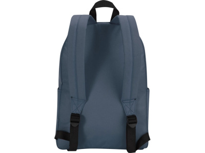 Байрон рюкзак для 14-дюймового ноутбука объемом 16 л, изготовленный из переработанных материалов по стандарту GRS, серо-синий