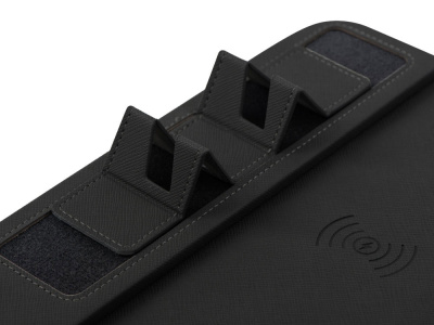 Многофункциональный коврик для мыши Multi Pad с беспроводной зарядкой и LCD экраном, 10 Вт, черный