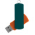 Флешка ELEGANCE COLOR Оранжевая с зеленым 4026.05.02.32ГБ
