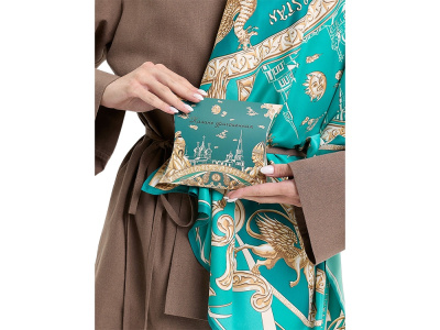 Платок Казань Драгоценная изумрудный