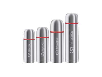 Термос Relaxika 102, 2 чашки, 1000 мл, стальной , размер 1000 мл