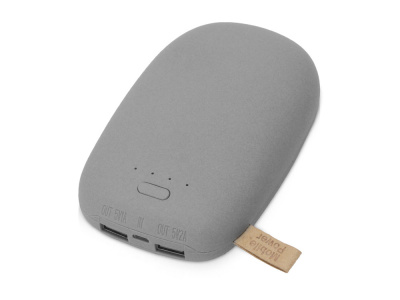 Внешний аккумулятор в форме камня Stone, 10400 mAh, серый , размер 10400 mAh