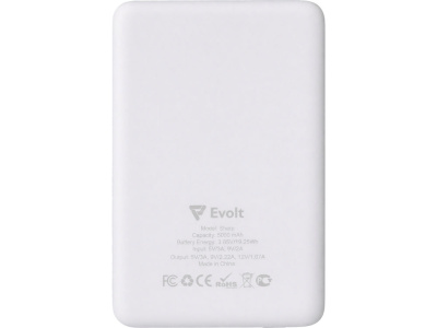 Внешний аккумулятор с QC/PD Шарп, 5000 мАч, белый