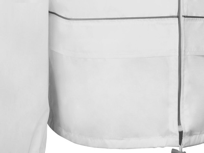 Короткий дождевик Tornado со светоотражающими элементами, белый , размер L