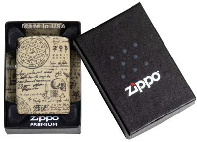 Зажигалка ZIPPO Alchemy Design с покрытием 540 Matte, латунь/сталь, бежевая, матовая, 38x13x57 мм