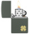 Зажигалка ZIPPO Four Leaf Clover с покрытием Green Matte, латунь/сталь, зеленая, 38x13x57 мм